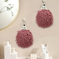 thumbnail image 4 of COFEST Hedgehog Chenille Hand Towel Cute Hanging Hand Wipe Ball Hand Towel Thickened Absorbent Hangable Multifunctional Hand Towel Red, 4 of 8