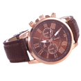 thumbnail image 4 of Fashion Womens Leather Strap Stainless Steel Quartz Watch Pointer Watch, 4 of 9