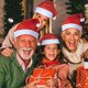thumbnail image 4 of 20/1 piezas de sombreros de Navidad para adultos y niños, sombrero de Papá Noel rojo no tejido, feliz Navidad, regalos de Año Nuevo para el hogar, suministros festivos para fiestas, 4 of 5