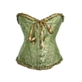 thumbnail image 2 of Femmes Vintage Corset Overbust Classique Bustier en Acier Os Lace Up Top, 2 of 6