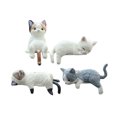 thumbnail image 1 of Figuras de gatito durmiendo para decoración de salpicadero de coche, diseño de gato, para parabrisas y consola, bonitos adornos de PVC, accesorio seguro y adorable para el interior del coche., 1 of 8