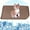 Coffee, variant on Dog Cooling Mat, 20.47x24.4 in Pet Cooling Mat for Dogs Cats, Summer Ice Silk Dog Cooling pad & Washable Pee Pad for Indoor or Outdoor - Bottom Waterproof and Anti Slip
