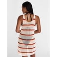 thumbnail image 3 of No Boundaries Striped Crochet Coverup Dress, Women’s XXS-XXL, 3 of 5