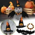 thumbnail image 5 of Halloween Pet Set for Cats & Dogs â Witch Hat, Cloak & Bow Tie Accessories, Adjustable Wizard Outfit for Small Pets, Funny Apparel for Indoor Outdoor Parties & Carnival Celebrations, 5 of 6