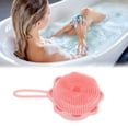 thumbnail image 2 of Unique Bargains Cartoon Octopus Bath Brush 1 Pc 5.43"x3.43"x2.4" Light Pink, 2 of 6