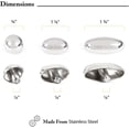 thumbnail image 2 of FootFitter Metal Spot Stretching Plug Set, Replacement or Extra Bunion Plugs, 6 Pack!, Silver (6 Total Plugs), 2 of 4