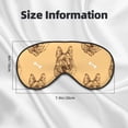 thumbnail image 5 of Goofa German Shepherd Dog Printed Sleep Eye Mask for Men Women, Zero Eye Pressure Sleeping Mask, Light Blocking Night Blindfold, Soft Eye Shade Cover, 5 of 7