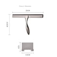 thumbnail image 3 of Kitchen Aid Shower Squeegee For Glass Doors 12 Inch Window Squeegee Multi Purpose Squeegee For Bathroom Kitchen Tiles Car Windows Cleaning Stainless Steel ( Adhesive Hook Include, 3 of 5