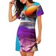 thumbnail image 2 of Disketp Lizard With Sunglasses Colorful para Camisón Corto de Manga Corta para Mujeres, Camisón Cómodo con Escote Redondo, Bonito y Confortable, 2 of 6
