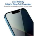 thumbnail image 3 of (2 Pack) amFilm iPhone 14, iPhone 13, & iPhone 13 Pro Privacy Glass Screen Protector (6.1"), 3 of 6