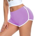 thumbnail image 5 of COMVALUE Women's Sexy Booty Shorts Retro Dolphin Shorts Sports Yoga Gym Running Hot Pants Purple L, 5 of 6