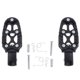 thumbnail image 2 of Nuevo Reposapiés de Aleación Negro para de piezaza, Soporte de Montaje de Soporte para Motos DYNWAVEMX Clavijas traseras ajustables del freno de pie, 2 of 8
