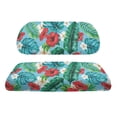 thumbnail image 2 of Pzuqiu 2 Pack Golf Cart Seat Cushion Cover and Backrest Cover Set Portable Breathable, Compatible with Outdoor Outdoor Sports Golf Cart Seat Covers(Red White Flowers), 2 of 9