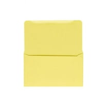 LUXPaper 6 3/4 Remittance Envelopes, Pastel Canary, 3 5/8 x 6 1/2, 50/Pack