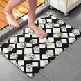thumbnail image 4 of Pioneer Flower Floral Print Pattern Bathroom Rugs Mat, Non Slip Microfiber Bathroom Rug with Rubber Backing, Soft Mats for Bathroom Floor Tub Shower, 20"x32", 4 of 5