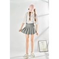 thumbnail image 4 of Mini Short Falda Plisada Cremallera Lateral Elegante Mujer, 4 of 8