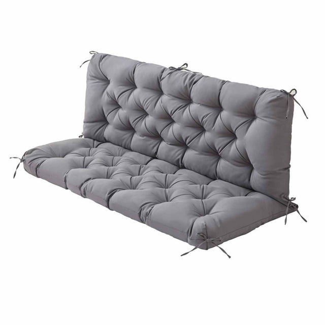 relayinert Swing Cushion, Cushion, Chair Replacement, Soft For Balcony With Tray dark gray 150*100*10cm