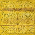 thumbnail image 1 of Ahgly Company Indoor Square Abstract Caramel Brown Oriental Area Rugs, 8' Square, 1 of 6