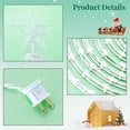thumbnail image 3 of 6 FT Spiral Christmas Tree with LED Lights, Pre-Lit Holiday Decoration, White Illuminated Outdoor Indoor Display, Collapsible Spiral Design, Star Topper, PP Material, 3 of 5
