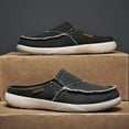 thumbnail image 4 of Men Slippers with Arch Support Canvas House Slipper Slip On Clog Outdoor Shoes, 4 of 13