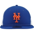 thumbnail image 2 of Men's New Era Royal New York Mets Team Color 59FIFTY Trucker Fitted Hat, 2 of 6