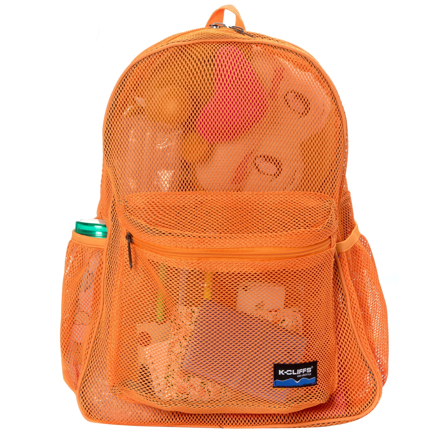 K-Cliffs 17 Mesh Backpack - Student Bookbag Royal Blue - Walmart.com