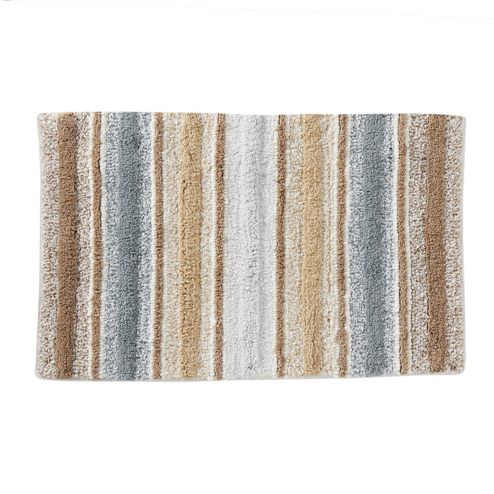 SKL Home Water Stripe Bath Rug, 20" x 30", Natural