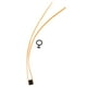 thumbnail image 2 of Brida para cables flexible de doble círculo, brida para cables autoblocante de plástico con anillo de tracción para equipos deportivos al aire libre, color naranja, 2 of 14