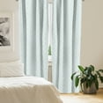 thumbnail image 2 of Ambesonne Moroccan Curtains, Culture Elements Stars, Pair of 28"x84", Seafoam White, 2 of 5