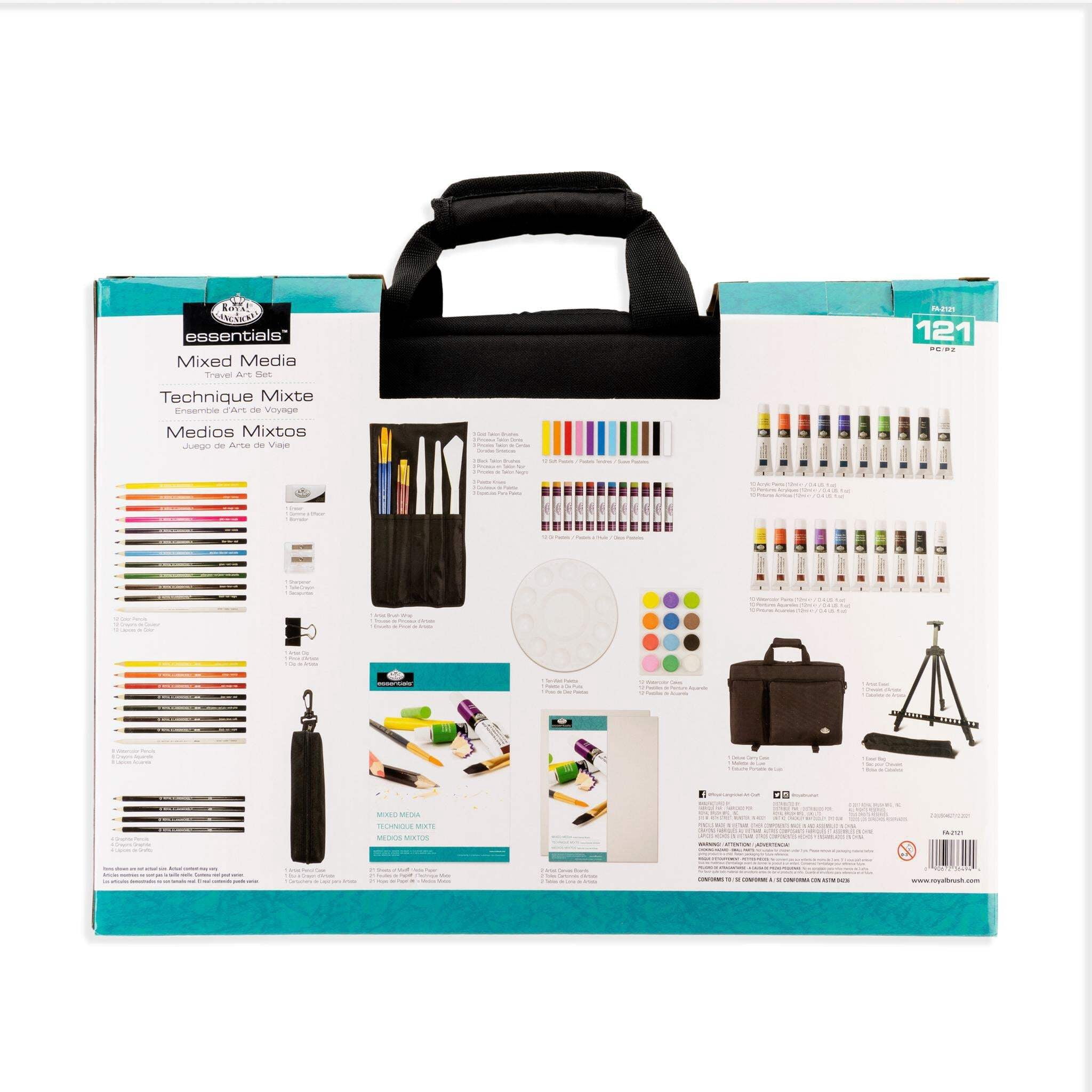 Royal & Langnickel Essential Travel Art Set Mixed Media