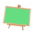 thumbnail image 3 of Pizarra de madera con caballete multiusos para mensajes. Verde, 3 of 9