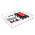 thumbnail image 3 of Isaac Jacobs 11x14 Clear Acrylic Serving Tray with Cutout Handles, 3 of 7