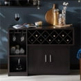 thumbnail image 6 of Furniture of America Derick Wood Multi-Storage Buffet Cabinet in Espresso, 6 of 9