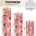 thumbnail image 4 of Pug and Love Heart Kitchen Rugs Sets Of 3,Kitchen Runner Rugs Non Skid Washable,Decorative Kitchen Floor Mats for Kitchen,Sink,Laundry,17"x30"+ 17"x47" + 17"x59", 4 of 6