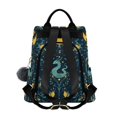 thumbnail image 2 of FORMRS Women's Travel Backpack Purse Anti-Theft Hidden Pockets Casual Shoulder Bag, Green Dragon Flowers, 2 of 7
