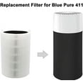 thumbnail image 3 of DEBGFS 411 Filter  Compatible with Blueair Blue Pure 411 Genuine  411   411 Auto and MINI Air Purifier Pack of 1,1pack, 3 of 4