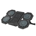 thumbnail image 1 of Inteprter Motor turbocompresor de bajo ruido negro, 6 ventiladores para disipación de calor silenciosa, parte inferior equipada plegable Juegos de teclado y mouse para computadora F12-Versión colorida, 1 of 6