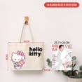 thumbnail image 4 of Bolso de mano de Hello Kitty para niña, bolsa de lona portátil de alta capacidad, delicada mochila de viaje, regalo de melodía Kuromi, bricolaje creativo, 4 of 4