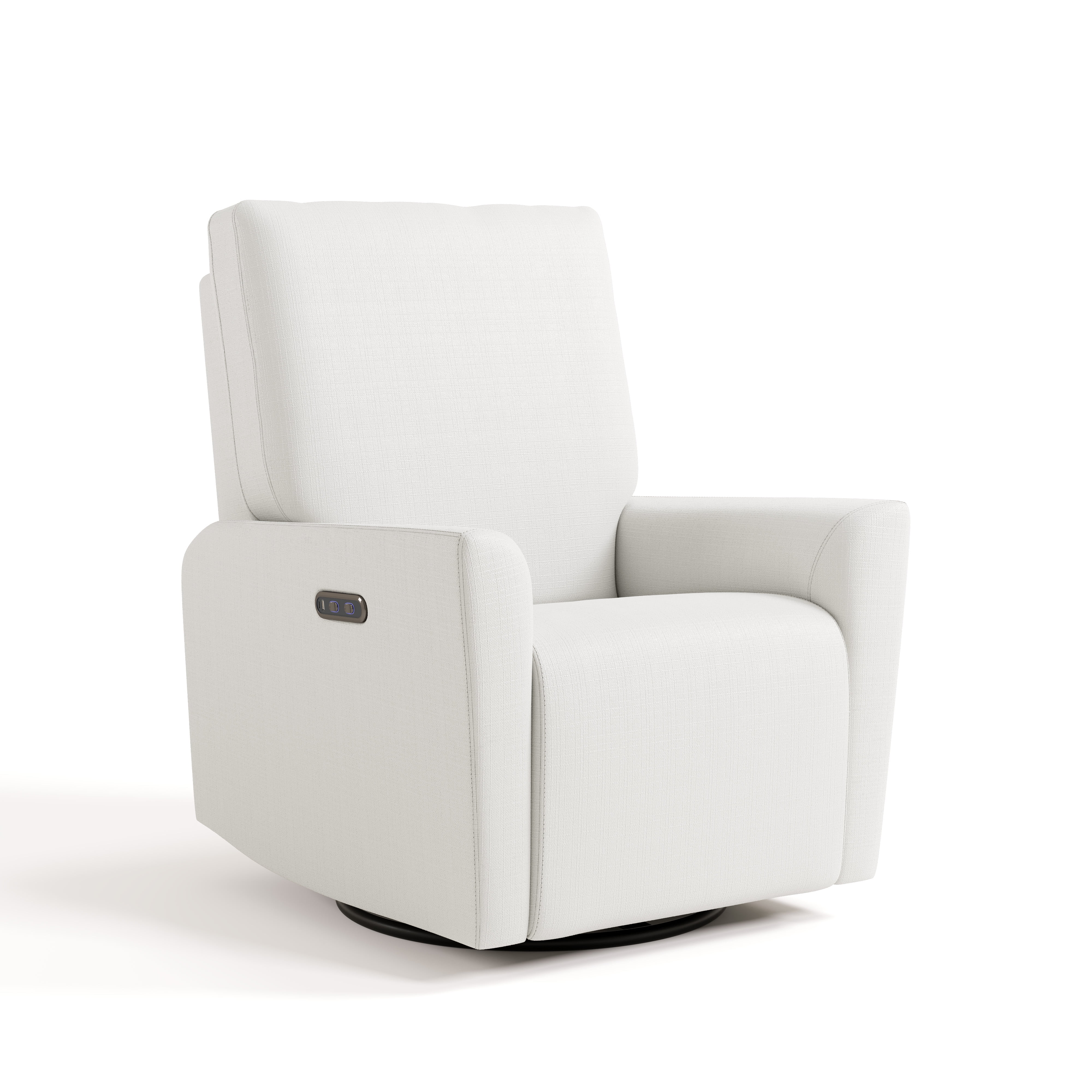 Art of Nursery by Storkcraft Santorini Deluxe Power Recliner Swivel Glider, Ivory Basketweave
