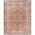 thumbnail image 2 of Estate Traditional 5' x 7' Red and Dark Blue Polyester Indoor Area Rug, 2 of 7