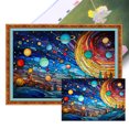 thumbnail image 1 of Hilo Algodón Bordado Punto Cruz Con Vitral 11CT 60x40cm, 1 of 9