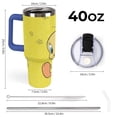 thumbnail image 2 of Looney Tunes Tweety 40 Oz Tumbler with Handle And Straw, Stainless Steel Double Wall Vacuum Insulated Coffee Cup Travel Mug for Gym, Outdoors, Commute, Work, 2 of 8