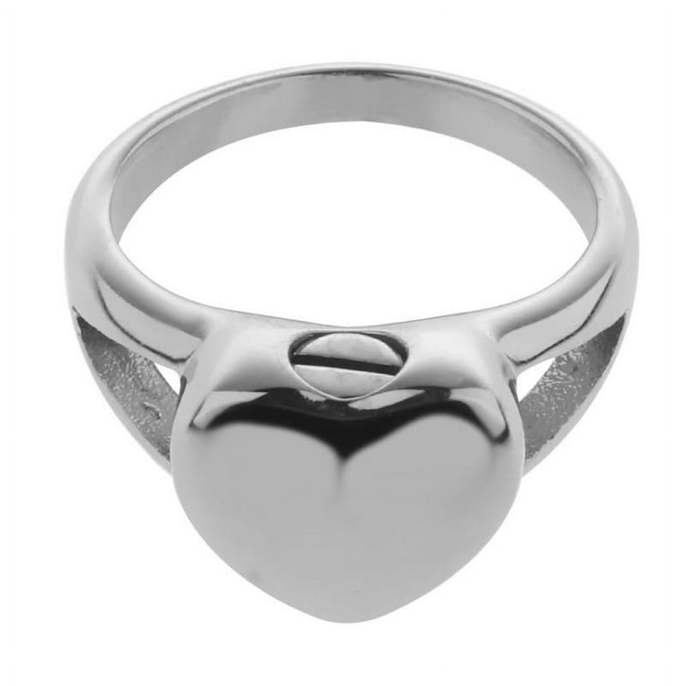 LOVE LOYALTY Memorial Heart Ring Women s Keepsake Ashes Urn