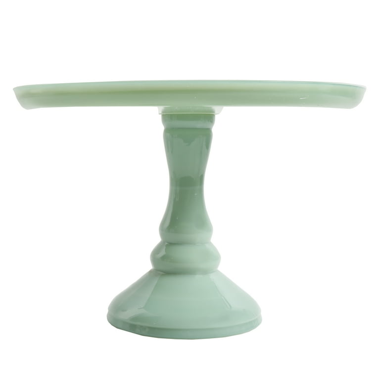 The Pioneer Woman Timeless Beauty 10 inch Cake Stand with Glass Cover Mint Green