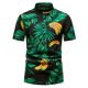 thumbnail image 2 of Camisas de manga corta estampadas delgadas casuales de primavera y verano para hombres Blusa de playa superior Pompotops oipoqjl25506, 2 of 6