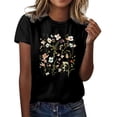 thumbnail image 2 of Wildflower Graphic Tees for Women 2026 Summer Casual Short Sleeve Crewneck Boho Flowers T Shirts, 2 of 3