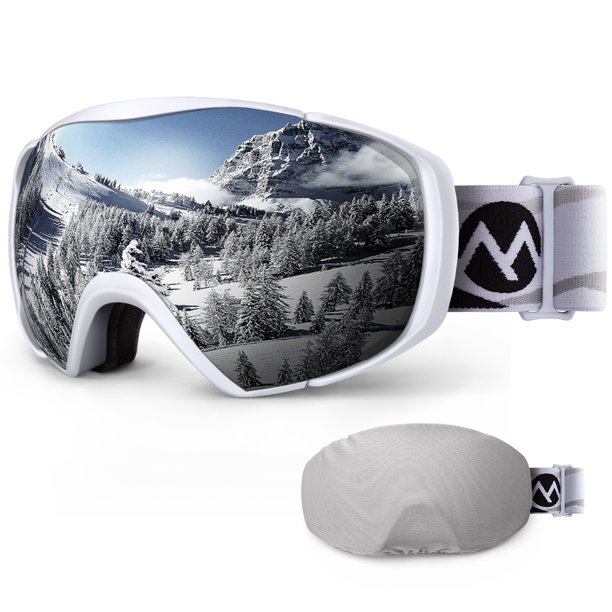 OutdoorMaster Ski Goggles with Cover Snowboard Snow Goggles OTG Anti