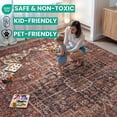 thumbnail image 6 of Bloom Rugs Washable Non-Slip 6' x 9' Rug - Red / Orange / Beige Traditional Oriental Area Rug for Living Room, Bedroom, Dining Room, and Kitchen - Exact size: 6' x 9', 6 of 9