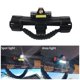 thumbnail image 3 of Riwesomey Barra antivuelco para automóvil Manija de agarre de rotación recargable por USB con reemplazo de accesorios de repuesto para YJ LL TJ Ventana automotriz Schwarz Riwesomey VI015293-01B, 3 of 6