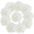 thumbnail image 2 of Fake White Hydrangea Artificial Flowers - Faux Silk Hydrangeas Flowers Heads with Stems Real Touch for Home Wedding Party Table Decor(White,Pack of 10), 2 of 5